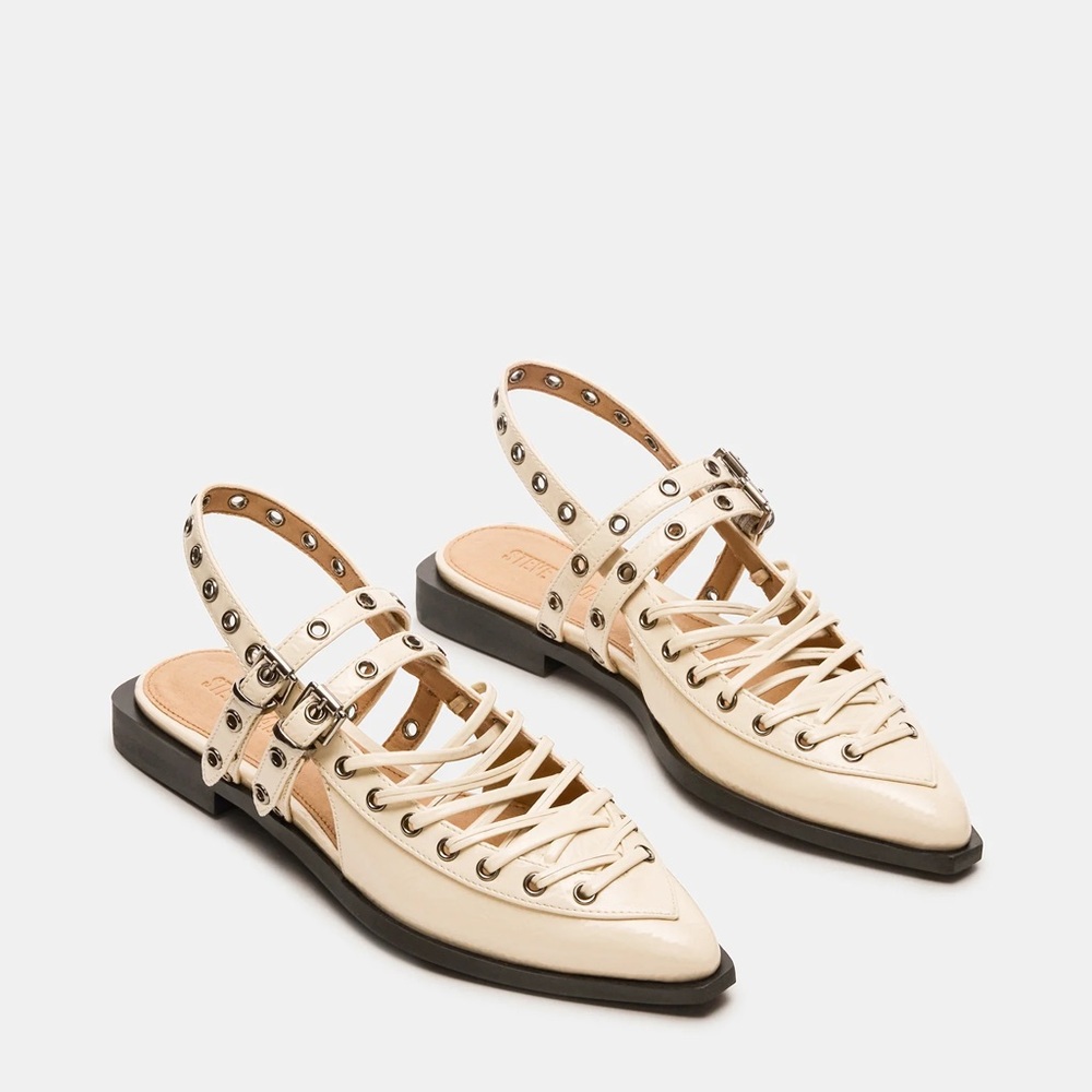 Steve Madden Galanti Flats Shoes Bone 6.5 New in box